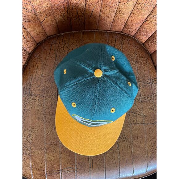 VTG NFL Greenbay Packers New Era USA Made 100% Wool 7 3/8 Fitted Green Hat - Picture 10 of 10